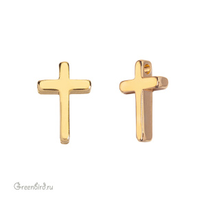 Подвеска "Крестик", золото, 1 шт. (#SV1701-Pendant-57G) Подвеска "Крестик", золото, 1 шт. (#SV1701-Pendant-57G)