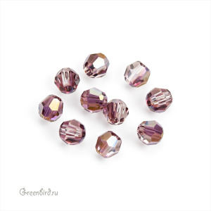 Swarovski 5000 Бусины круглые 4 мм, сиреневая дымка (#001LISH), уп. 10 шт.