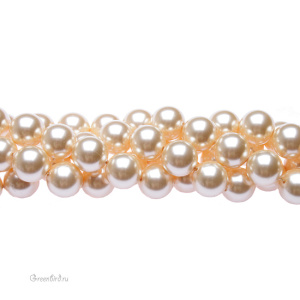 Swarovski 5810 Жемчуг 8 мм, светло-золотой (#539), уп. 20 шт.