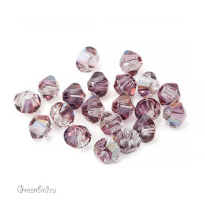 Swarovski 5328 Биконусы 3 мм, сиреневая дымка (#001LISH), уп. 20 шт.
