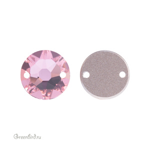 Swarovski пришивные 3288 Шатон 10 мм, светло-розовый (#223), 1 шт.