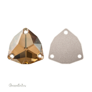 Swarovski пришивные 3272 Триллиант 20 мм, золотистая дымка (#001GSHA), 1 шт.