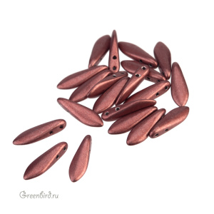 Dagger 2 отверстия 5x16mm, Saturated Metallic Grenadine, 1 шт. (#04B01)