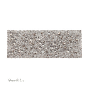 Swarovski 89803 Кристальная ткань Galuchat 75х29 мм, (#012/001MLGLD), 1 шт.