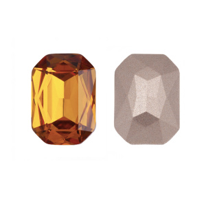 Crystalbird 4627 Октагон 14x10 мм, подсолнух (#K292), уп. 4 шт.