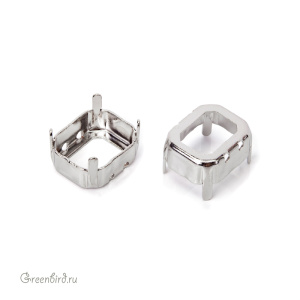 4600 Оправа для Octagon 12х10 мм, родий