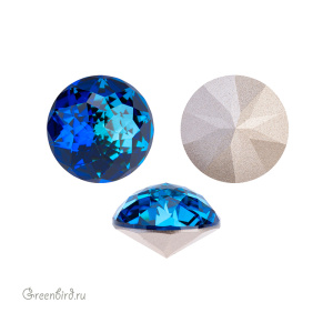 Swarovski 1400 Граненый купол 18 мм, бермуда синий (#001BB), 1 шт.