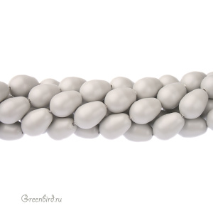 Swarovski 5821 Жемчуг капля 11x8 мм, пастельно-серый (#968), 1 шт.