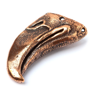 "Птаха", центральный элемент, ант. бронза, 1 шт. (#3920)