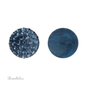 Swarovski 86601 Кабошон с кристальным паве 12 мм, монтана (#207), 1 шт.