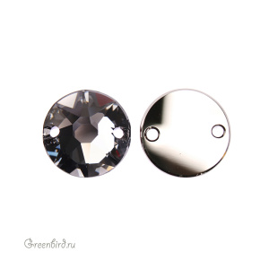 Swarovski пришивные 3288 Шатон 12 мм, серебряная ночь (#001SINI), 1 шт.