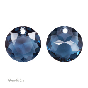 Swarovski 6430 подвеска круглая 14 мм, монтана (#207), 1 шт.