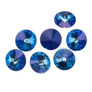 Уценка: Swarovski 1122 Риволи 14 мм, королевский синий делайт (#001L110D), 1 шт.