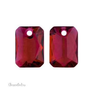 6435 подвеска Emerald Cut 11,5 mm – Scarlet (#276)