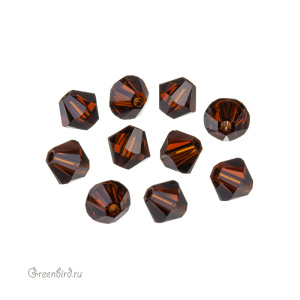 Swarovski 5328 Биконусы 5 мм, мокка (#286), уп. 10 шт.