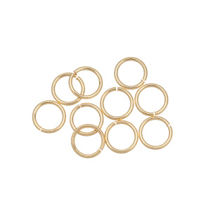 Соединительные кольца 7 мм, золото, уп. 10 шт. (#CN-RG-009G)