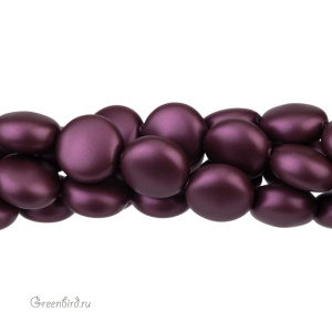 Swarovski 5860 Жемчуг плоский 12x7 мм, бузина (#2019), 1 шт.