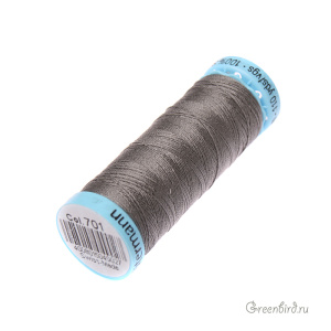 Шелковая нить Gutermann S303, 100м, темно-серый (#701)