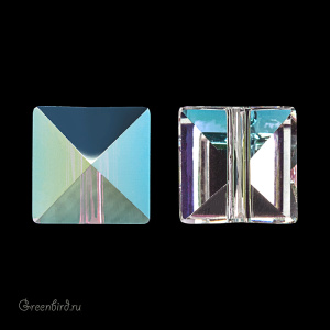 Swarovski 5061 Бусина Шип квадратный 5,5 мм, прозрачный радужный (#001AB), 1 шт.