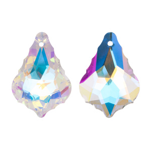 Crystalbird 6090 подвеска Барокко 30 мм, Crystal Shimmer (#001SI), 1 шт.