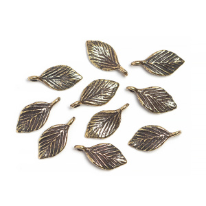 "Шелест листвы", подвеска, ант. латунь, 1 шт. (#Л3125)