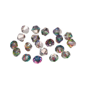 Crystalbird Бусины 5328C биконусы 4 мм – Vitrail Rose (#001VR), уп. 20 шт. (#CBBC-0024)