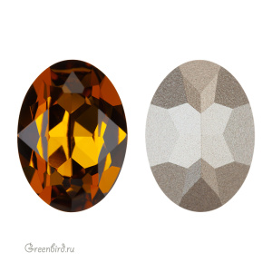 Swarovski 4120 Овал 18х13 мм, светлый янтарь (#1002), 1 шт.