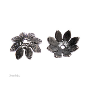 JBB Чашечка "Восемь лепестков", ант. серебро (J107-104)