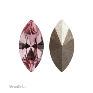 Swarovski 4228 Наветт 15х7 мм, светло-розовый (#223), 1 шт.