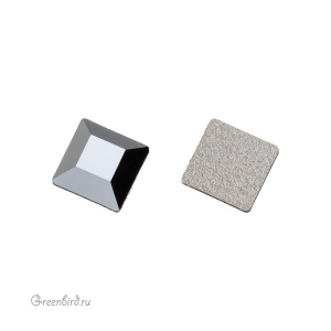 2400 Кристалл холодной фиксации Square 4 мм – Light Chrome (#001LTCH), 1шт.