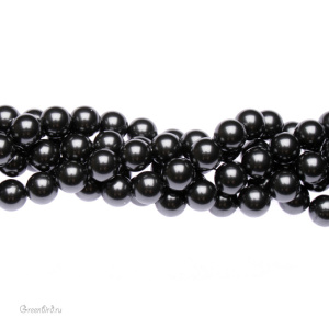 Swarovski 5810 Жемчуг 8 мм, черный (#298), уп. 20 шт.