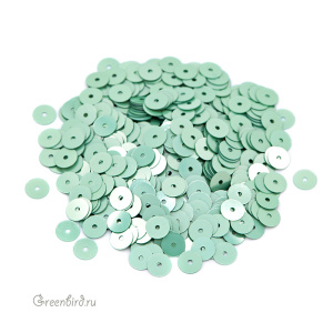 Пайетки 5мм плоские Verde Acqua (#7029)