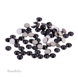 Swarovski 2058 Клеевые стразы круглые SS9, черный (#280), уп. 72 шт.