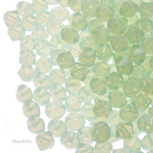 5328 Bicone 4mm – Chrysolite Opal (#294)