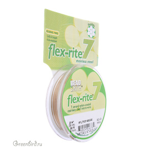 Тросик Flex-Rite 7 – 0,35 мм, золотой металлик #FL7X(014SG)30