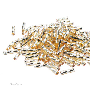 Бисер TOHO Bugle Twisted витой стеклярус 9 мм (#22), 10 г