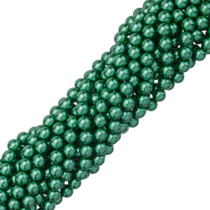 Жемчуг "Майорка" 8 мм, зеленый, нить (#Maj-147)