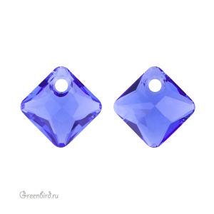 Swarovski 6431 подвеска Принцесса 9 мм, сапфир (#206), 1 шт.