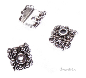 Чашечка для кулона "Раджа", ант. серебро, 1 шт. (#TC-5624) Чашечка для кулона "Раджа", ант. серебро, 1 шт. (#TC-5624)