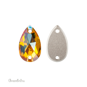 Swarovski пришивные 3230 Капля 12х7 мм, светлый топаз с мерцанием (#226SHIM), 1 шт.