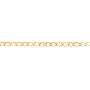 Цепочка фигурная с шариками, 5 мм, золото, 30 см (#SVA-Chain-107G)