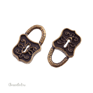 "Время рыцарей", подвеска, ант. латунь, 1 шт. (#Л1321)