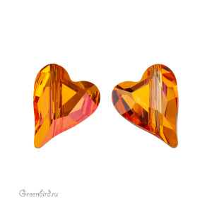 Swarovski 5743 Бусина Дикое сердце 12 мм, астральный розовый (#001API), 1 шт.