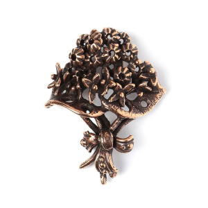 "Мхи и травы", центральный элемент, ант. бронза, 1 шт. (#28105)