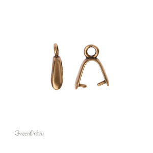 JBB Бейл "Гладкий с колечком", ант. латунь (JB-7504)