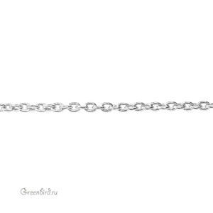 Цепочка "Классика", родий, 10 см (#SVA-Chain-10R)