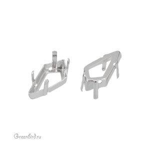 4731 Оправа для ювелирного кристалла Kite FS 14х7 мм, платина