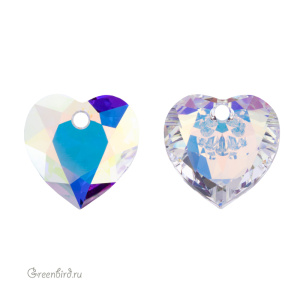 6432 подвеска Heart Cut 14,5 mm – Crystal Aurore Boreale (#001AB) 6432 подвеска Heart Cut 14,5 mm – Crystal Aurore Boreale (#001AB)