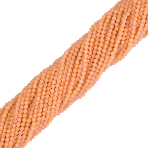 Бусины Циркон 3 мм, оранжевый, нить (#CN-ZRCN-013)