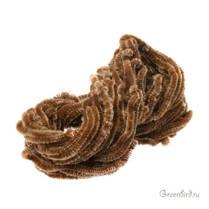 Шелковая синель AVAS, бурая 1 метр (#4534)